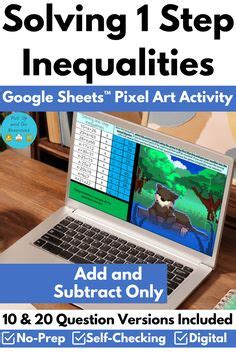 Pixel Art Math Activities For Google Sheets Ideas In Mystery