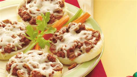 Open-Faced Pizza Burgers Recipe - Easy Recipes