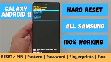 How To Hard Reset SAMSUNG Galaxy Android 11 Devices Final Solution