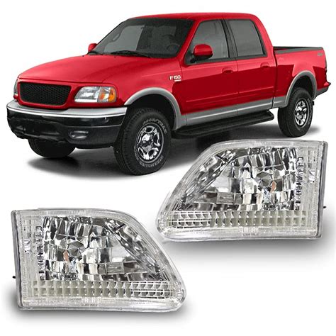 Buy Winjet Headlamp Assembly Compatible With [1997 1998 1999 2000 2001 2002 Ford Expedition