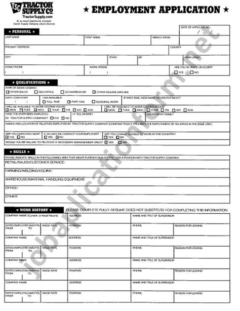 tractor-supply-co | Careers & Job Applications 2023 - PDF Forms