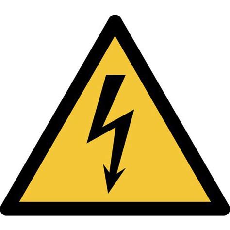 Pictogram Waarschuwing Elektrische Spanning Manutan Nl