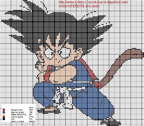 Quadrillage Pixel Art Num Rot S De A Z Cell Dragon Ball Perler