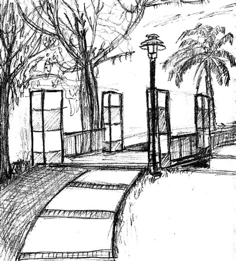 Park Sketch At Explore Collection Of Park Sketch