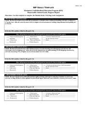 IEP Goals Assignment Docx EDUC 521 IEP GOALS TEMPLATE Elementary