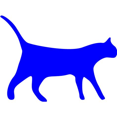 Blue Cat 3 Icon Free Blue Animal Icons