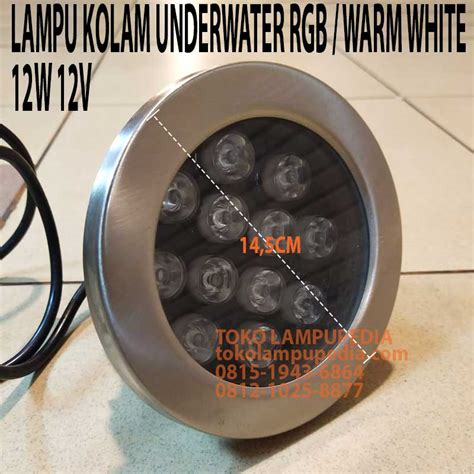 Jual Lampu Kolam Underwater 12W RGB Warm White Toko Lampupedia