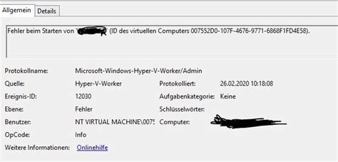 Hyper V Windows Server 2012 R2 VM Startet Nicht Bei 10 Prozent Abbruch