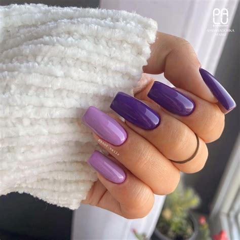 63 Purple Manicure Ideas For Acrylic Nails