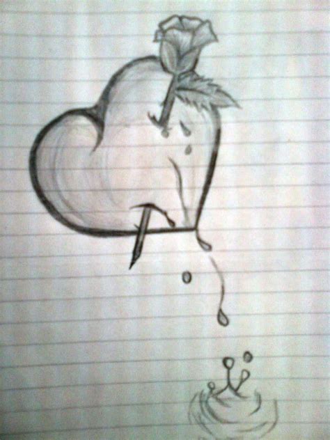 Heart Simple Pencil Drawings Of Love