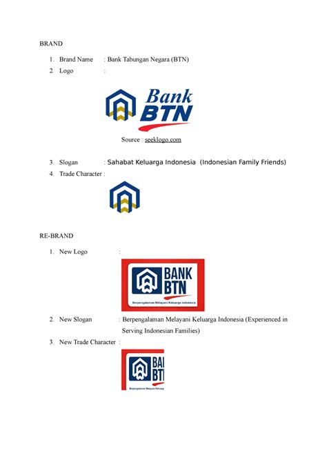 Brand Logo Untuk Design Brand Brand Name Bank Tabungan Negara Btn