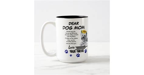 Yorkie Mom Spacial Poem Two Tone Coffee Mug Zazzle