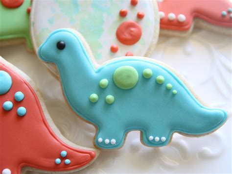 Conjunto De Galletas De Dinosaurio Galletas De Az Car De Etsy