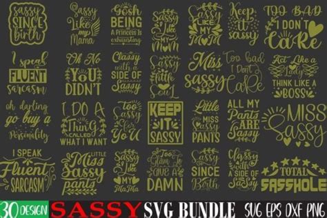 Sassy Quotes Svg Cut Files Bundle Graphic By Creative Design Store