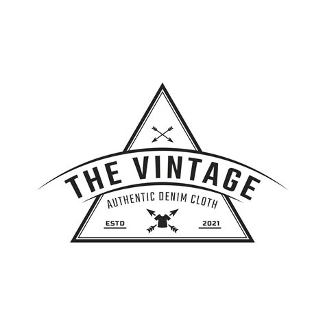 Classic Vintage Retro Label Badge For Clothing Apparel Logo Emblem