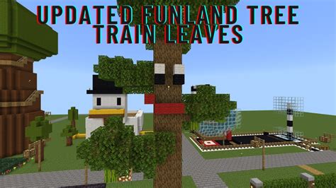 How To Build Stampy S Lovely World 259 Updated Funland Tree Train