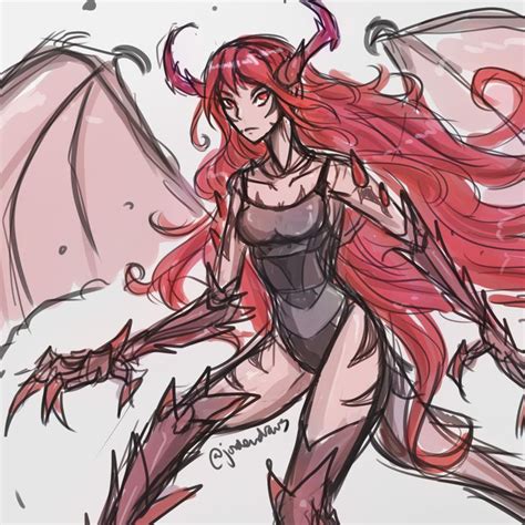 Download Image: Artstation the red dragon girl jorden prussing ...