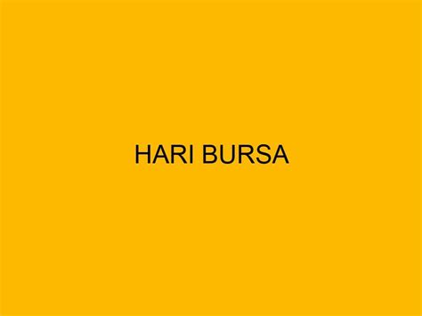 Hari Bursa