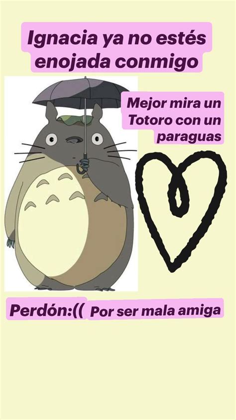 Ignacia Ya No Est S Enojada Conmigo Perd N Mejor Mira Un Totoro Con