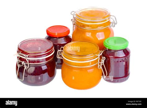 Jars of Jam Stock Photo - Alamy