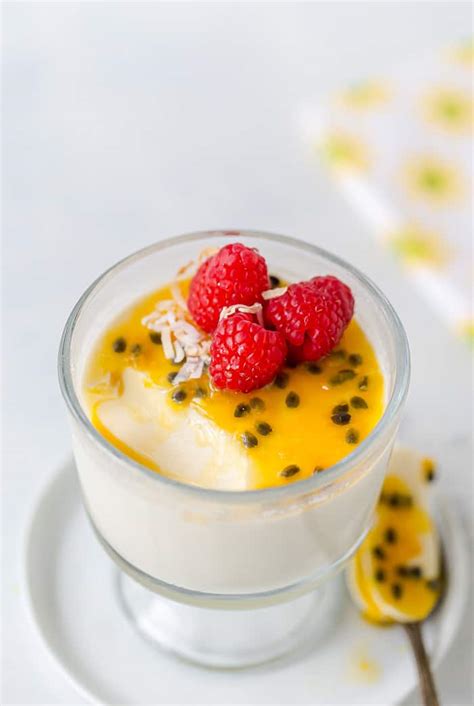 Passionfruit Coconut Panna Cotta A Classic Twist