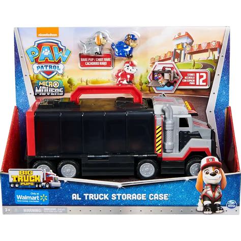 Paw Patrol Big Truck Micro Movers Al Truck Storage Case - Kiddy Zone