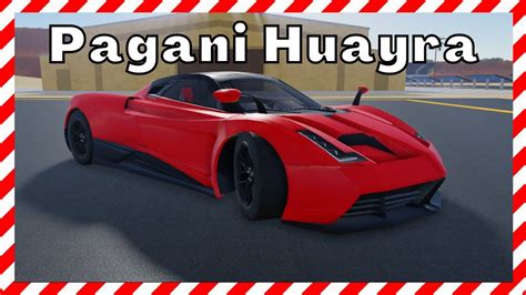 I BOUGHT A PAGANI HUAYRA IN VEHICLE LEGENDS Roblox YouTube