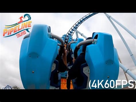 Pipeline The Surf Coaster POV 4K60FPS SeaWorld Orlando YouTube