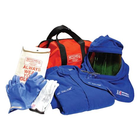 Mitchell Instruments 40 Cal Arc Flash PPE Kit With Class 00 Glove Kit