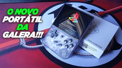 CHEGOU ANBERNIC RG35XX PORTÁTIL CxB QUE RODA ATÉ PLAYSTATION