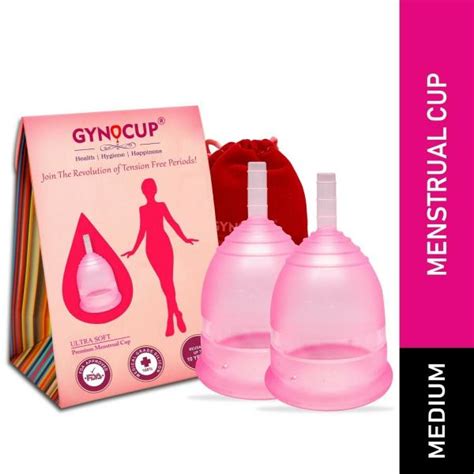 Gynocup Premium Menstrual Cup For Women Fda Approved Pink Medium Size