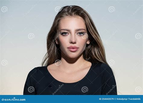 Sensual Fashion Woman Face Close Up Beauty Portrait Of Young Woman