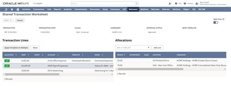 How To Allocate Transactions In Netsuite To Segments And Subsidiaries