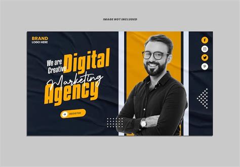 Premium Psd Attractive Marketing Agency Web Banner Psd Template