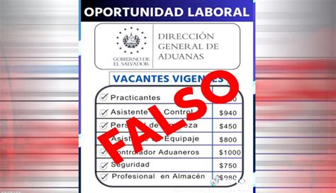 Aduanas Advierte De Falsas Oportunidades Laborales Divulgadas En Redes