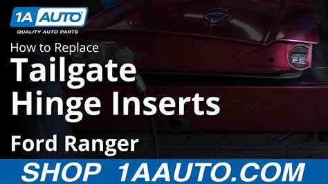 How To Replace Tailgate Hinge Inserts 98 12 Ford Ranger Youtube