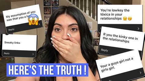 Answering Your ASSUMPTIONS ABOUT ME YouTube