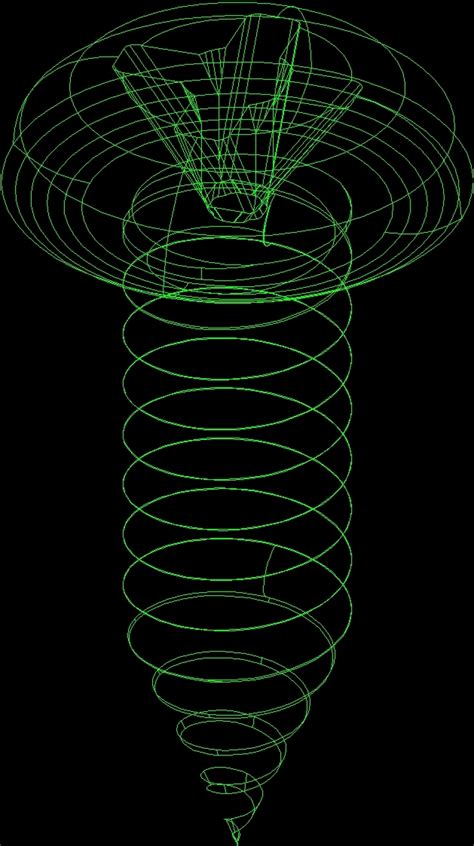 Screw 3d Dwg Model For Autocad • Designs Cad