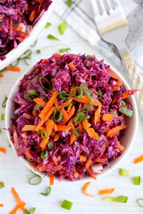 Best Red Cabbage Coleslaw No Mayo No Mayonnaise Coleslaw