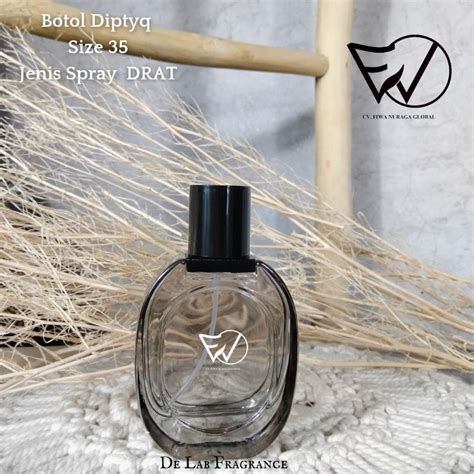 Jual Botol Parfum Dipty Q Ml Hitam Drat Botol Parfum Ovale Hitam