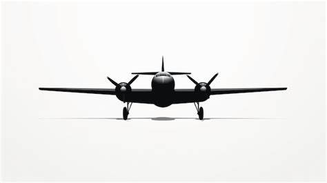 Premium AI Image | Plane silhouette isolated on a white background