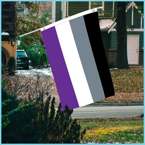 Asexual Pride Flag Asexuality Pride Flags Banner 3x5 Feet Asexual Flags With Brass Grommets