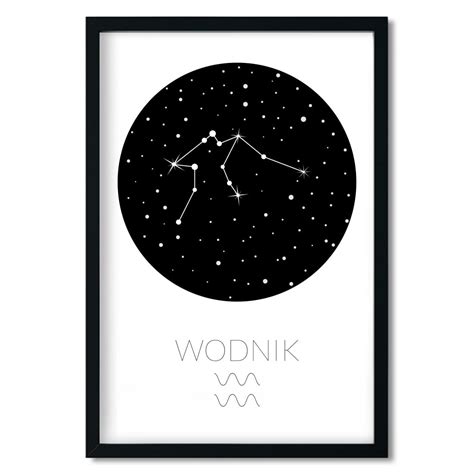 Wodnik Plakaty Znaki Zodiaku Dla Dzieci Pastelowe Love