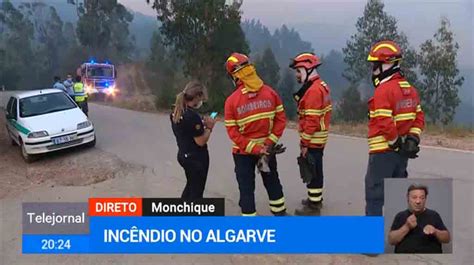 Rtp Incêndio De Odemira Alastra Em Direção A Monchique