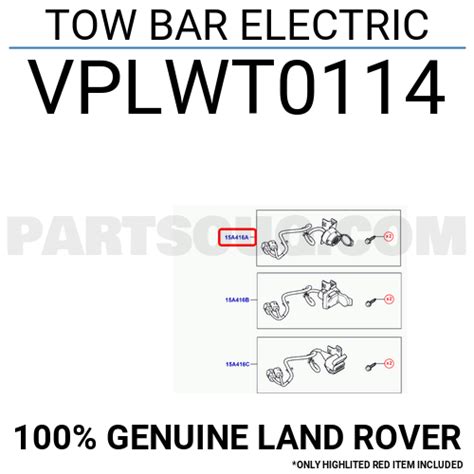 Tow Bar Electric Vplwt0114 Land Rover Parts Partsouq