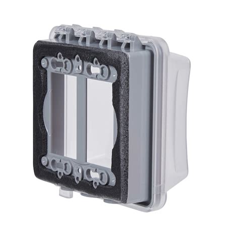 Hubbell Taymac 2 Gang Square Clear Plastic Weatherproof Electrical Box Cover Mm2420c At