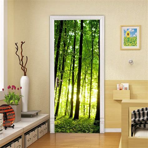 Amazon Viranda D Door Stickers Murals Peel And Stick Forest