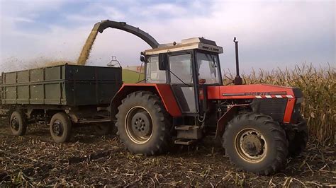 Zetor Zts Claas Jaguar Youtube