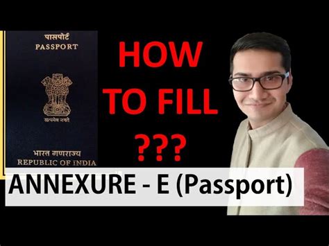 Annexure E Indian Passport Scannable Passports Maker Passports News Online