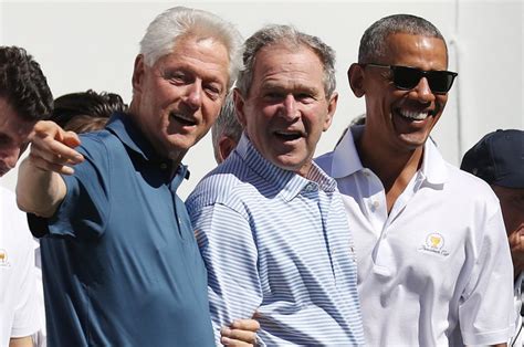 Look: Presidents George W. Bush, Bill Clinton, Barack Obama enjoy ...